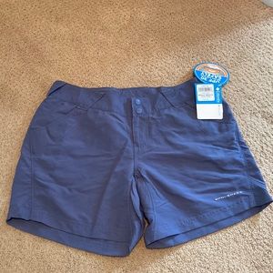 COLUMBIA PFG NWT CORAL POINT II SHORTS OMNI SHADE Blue WOMEN’S Medium/6